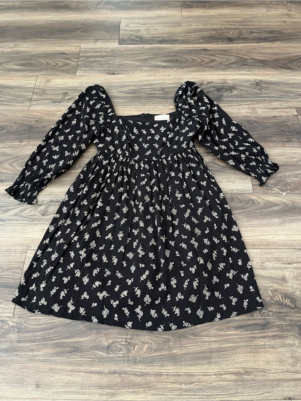 Altar’d State Black Floral Mini Dress Size‎ Small NWT
